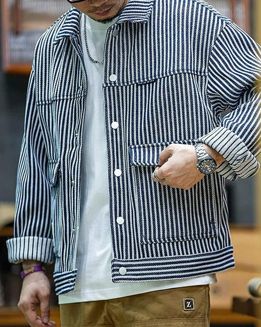 クープビル ストライプデニムジャケット 2518