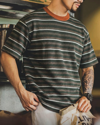 トゥームストーン コントラストネックマルチボーダーニット 2591