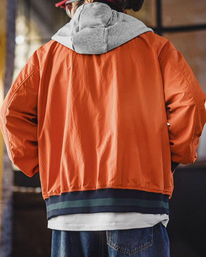 シダ―シティ カラーブロックスナップパーカージャケット 2528