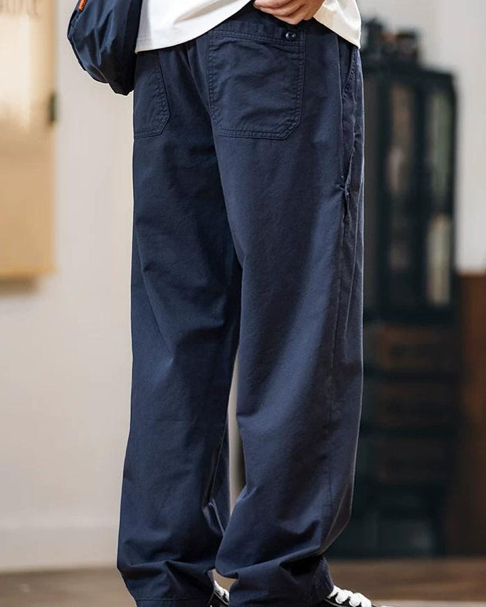 エジソン サイドボタンストレートワークパンツ 2437