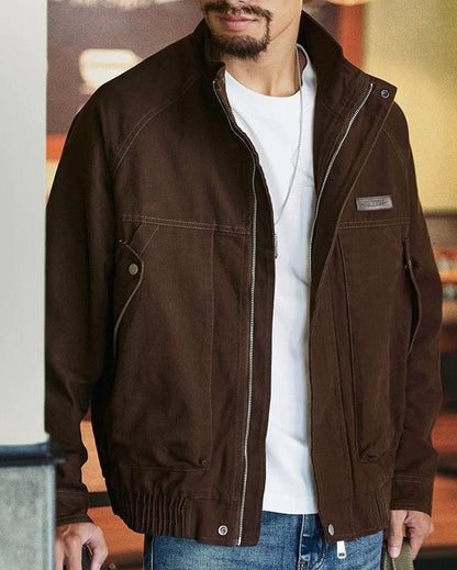 サプルパ スタンドカラーワークブルゾン 2398