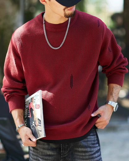 シエラビスタ エッジリブクルーネックセーター 2318