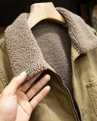 クロービス ボアカラーミリタリーブルゾンジャケット 2381