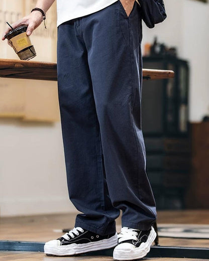 エジソン サイドボタンストレートワークパンツ 2437