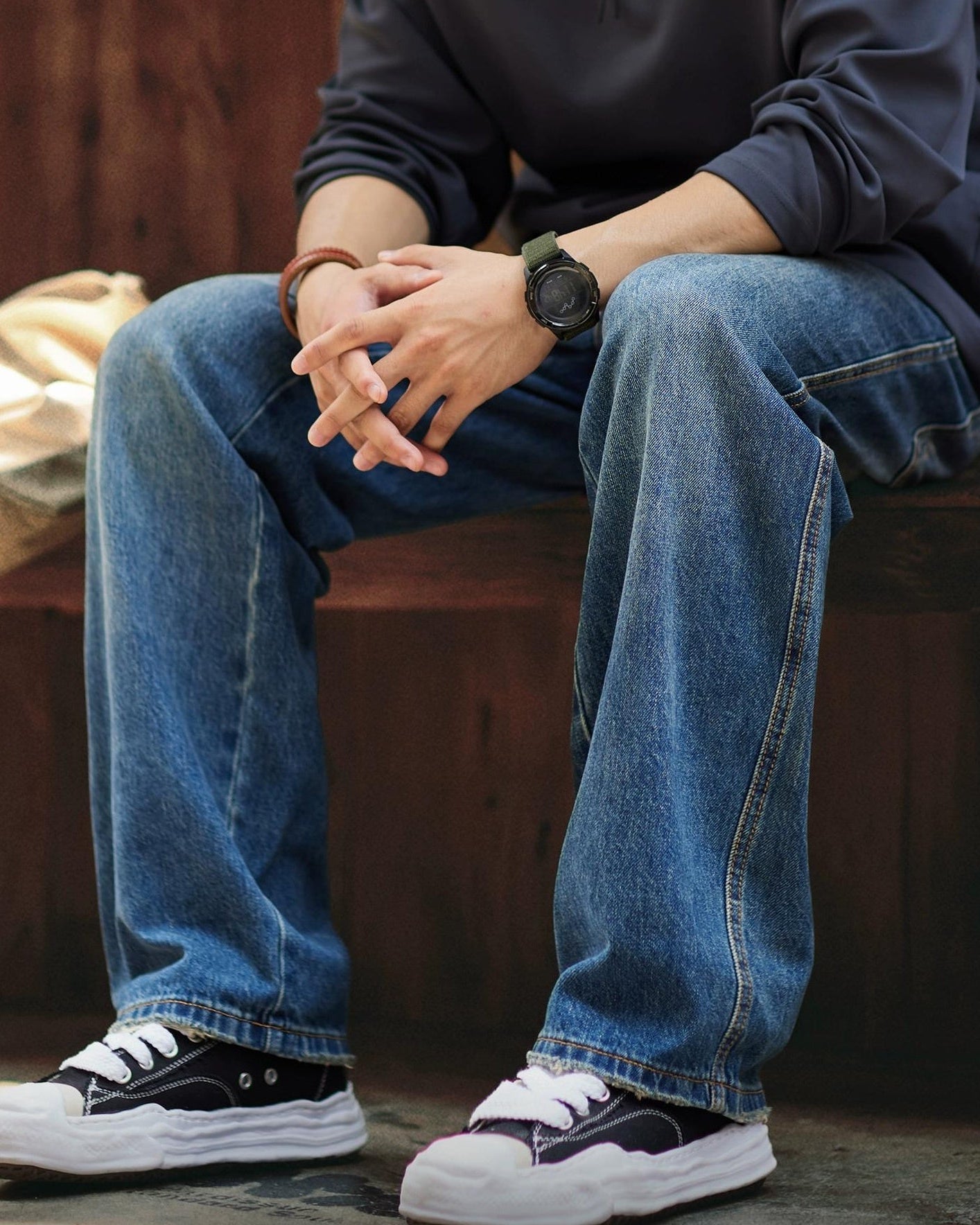 グロスター ルーズストレートデニムパンツ 2306