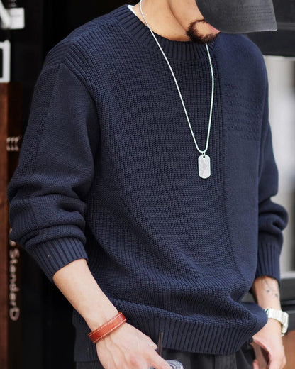 リフエ 切替デザインニットプルオーバー 2378