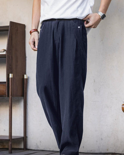 バーニー タックストレートテーパードワークパンツ 2540