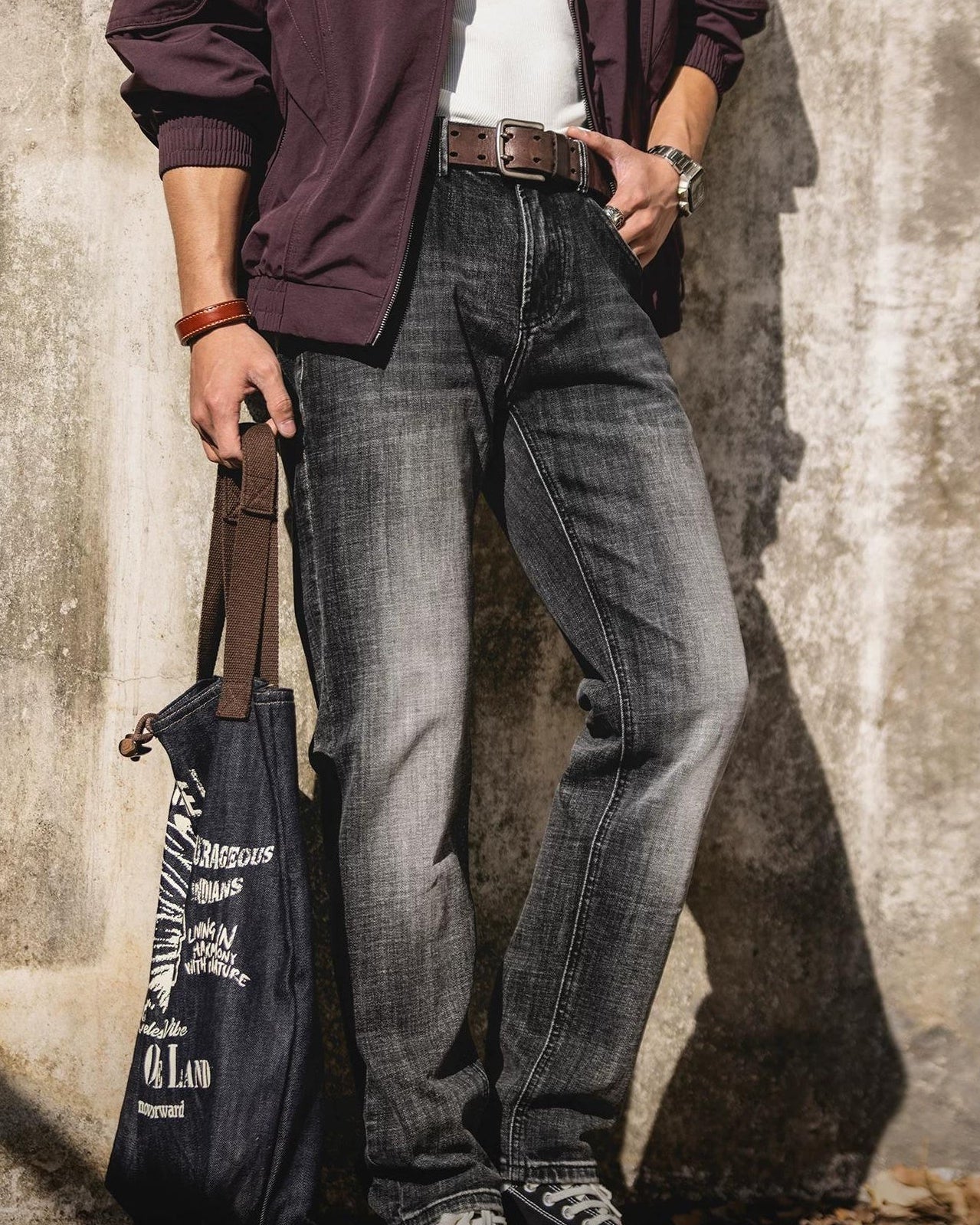 フランクリン レギュラーフィットストレートデニムパンツ 2469