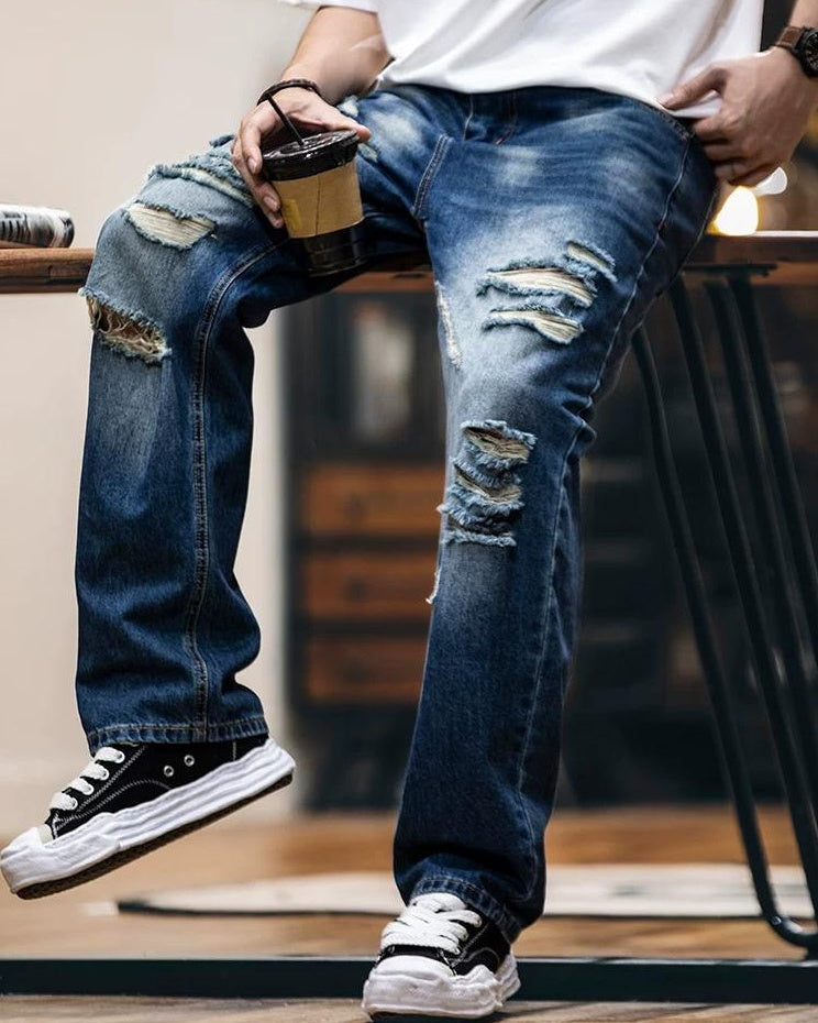 ミルフォード ハードクラッシュストレートジーンズ 2435