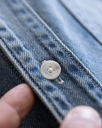 ミッチェル ルーズフィットダブルポケットデニムシャツ 2481