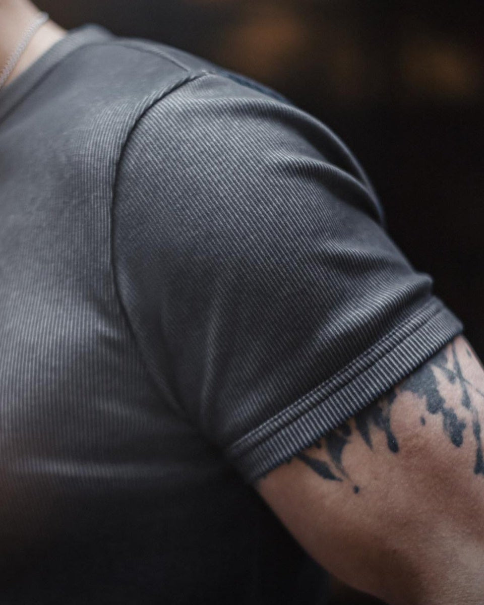 カスター リブテクスチャークルーネックトップス 2599