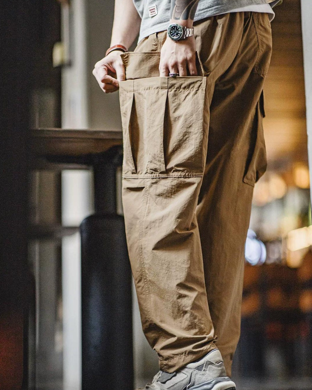 ミドルポート ドローストリングカーゴパンツ 2853