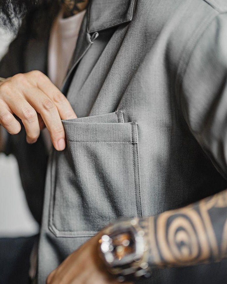 ロングビュー ライトレトロオープンカラーシャツ 2638