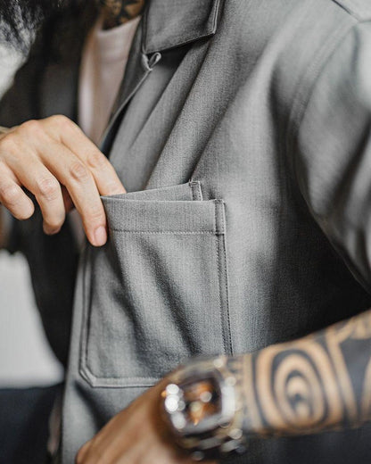 ロングビュー ライトレトロオープンカラーシャツ 2638