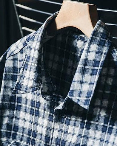 グースクリーク バイアスポケットチェックワークシャツ 2427