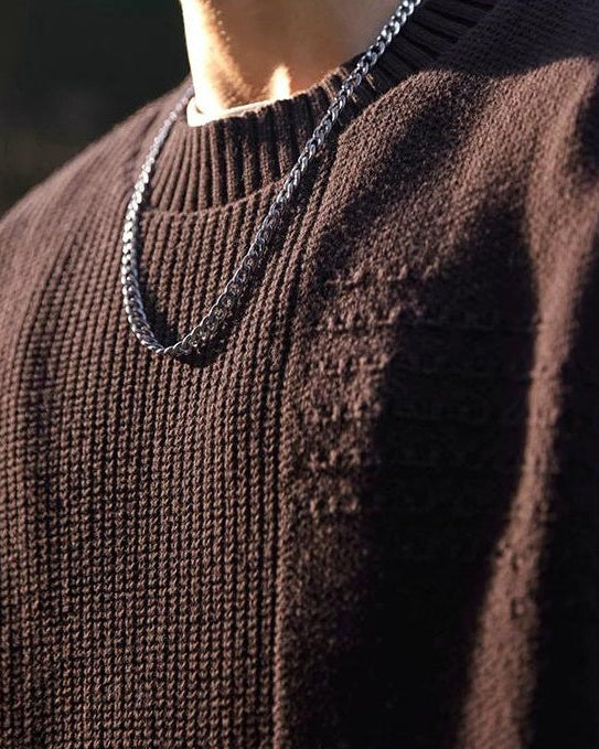 リフエ 切替デザインニットプルオーバー 2378