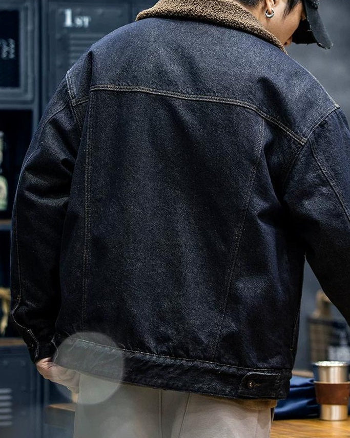 デルレイビーチ ダブルポケット裏ボアデニムジャケット 2357