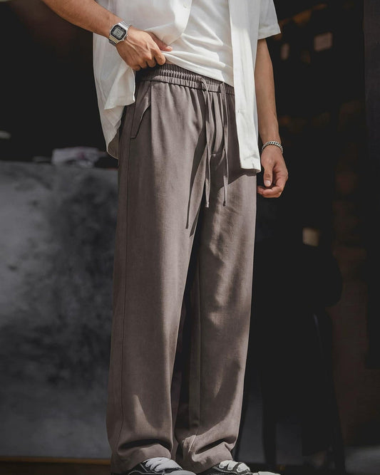 ヴィンセンズ ドローストリングイージーワイドパンツ 2581