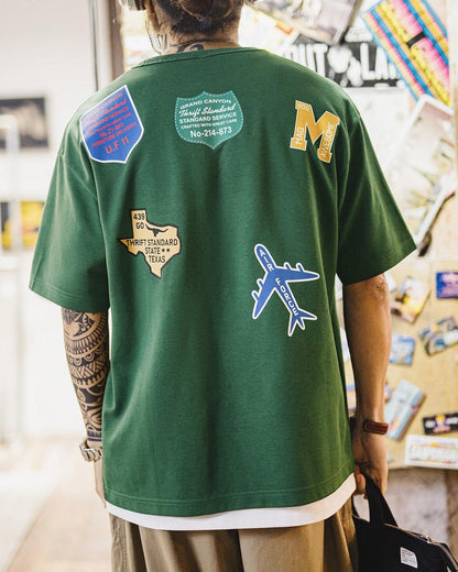 ウーンソケット マルチワッペンプリントTシャツ 2627