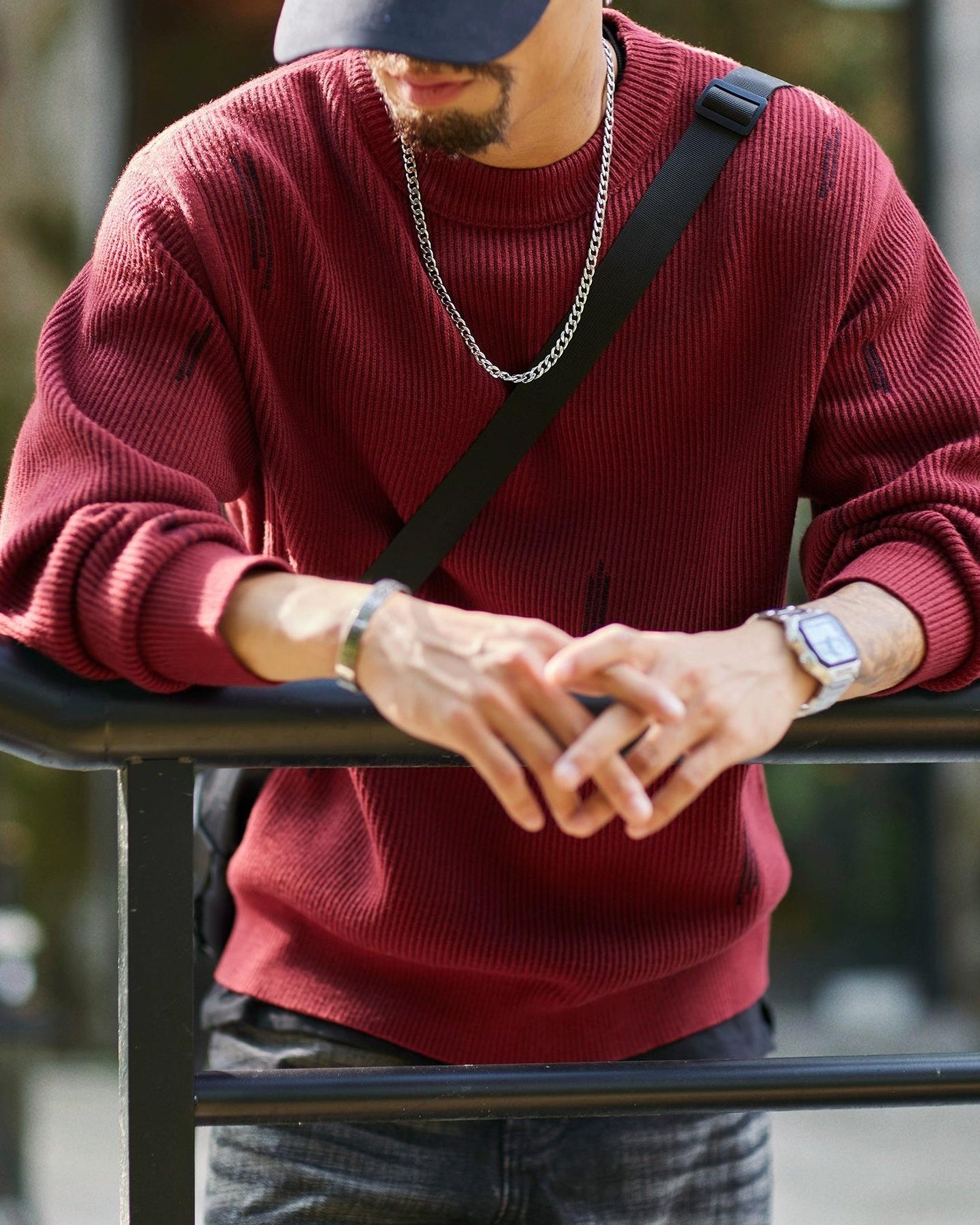 シエラビスタ エッジリブクルーネックセーター 2318