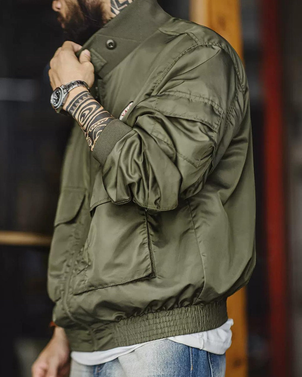 ココモ ミリタリーパッチフライトジャケット 2410