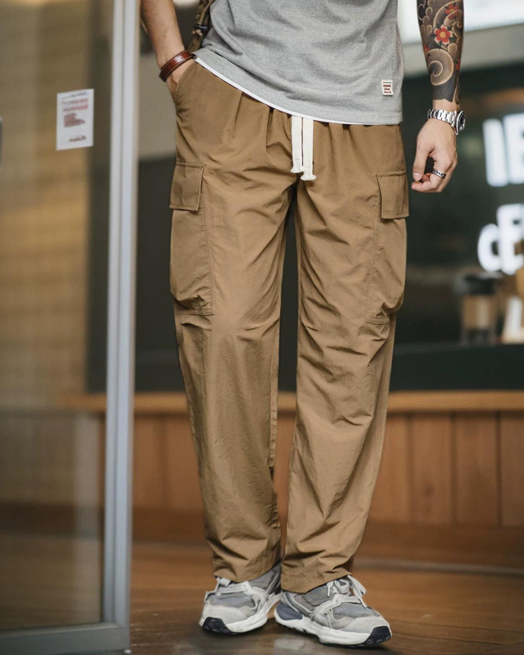 ミドルポート ドローストリングカーゴパンツ 2853