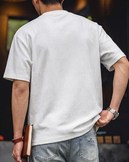 オゾナ バーティカルテクスチャーTシャツ 2677