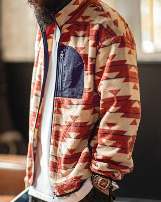 コンウェイ ネイティブ柄切替スタンドジャケット 2461