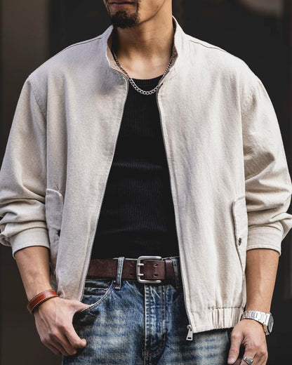 ソールズベリー スタンドカラーフルジップワークブルゾン 2493