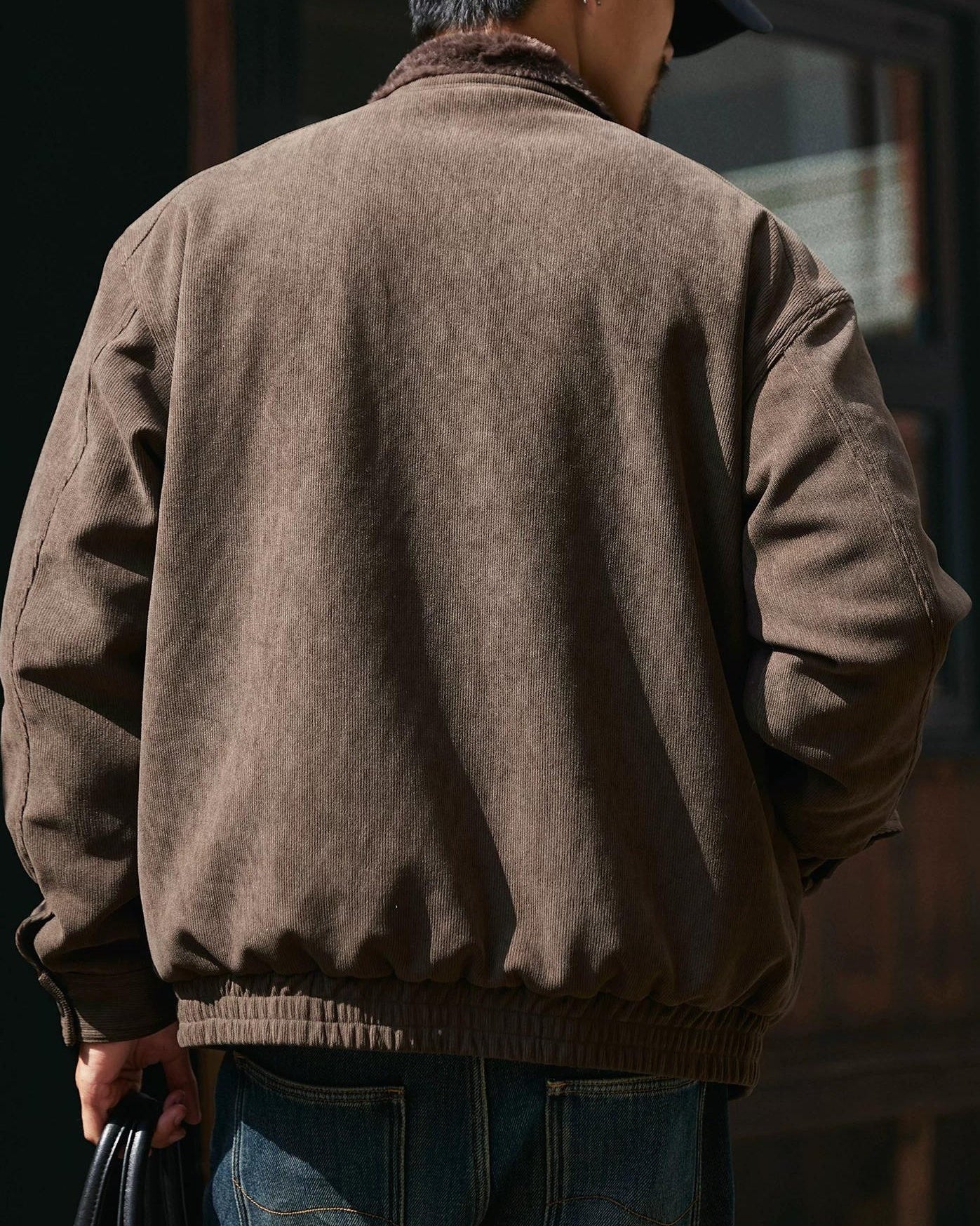 イサクア ファーカラーコーデュロイジャケット 2386