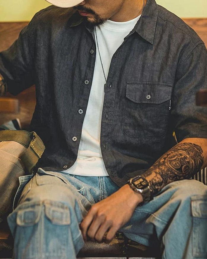 トゥクムカリ フラップポケットショートスリーブシャツ 2593