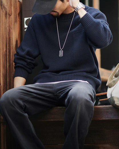 リフエ 切替デザインニットプルオーバー 2378