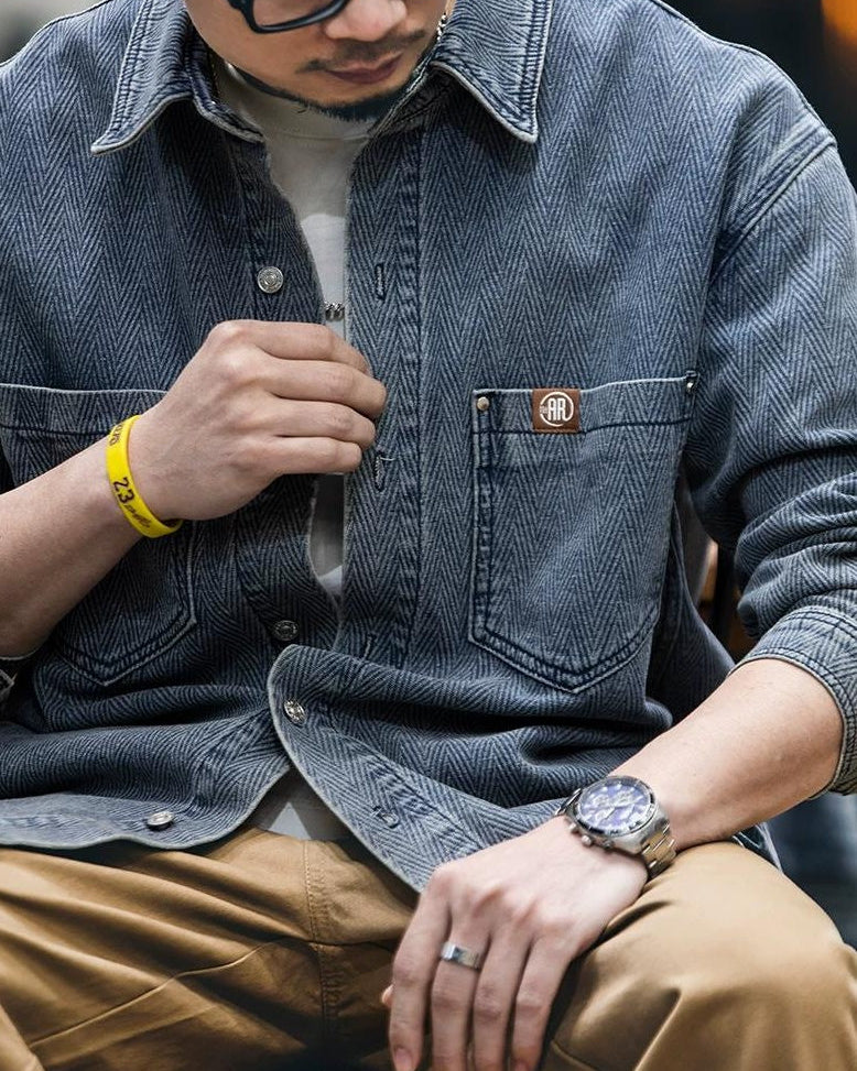 ティフトン シェブロンリベットワークシャツ 2423