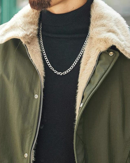 ムーアパーク ファーカラーミリタリージャケット 2383