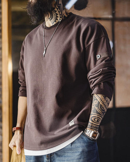 マッコール スリーブボタン クルーネック ロングスリーブ 2530