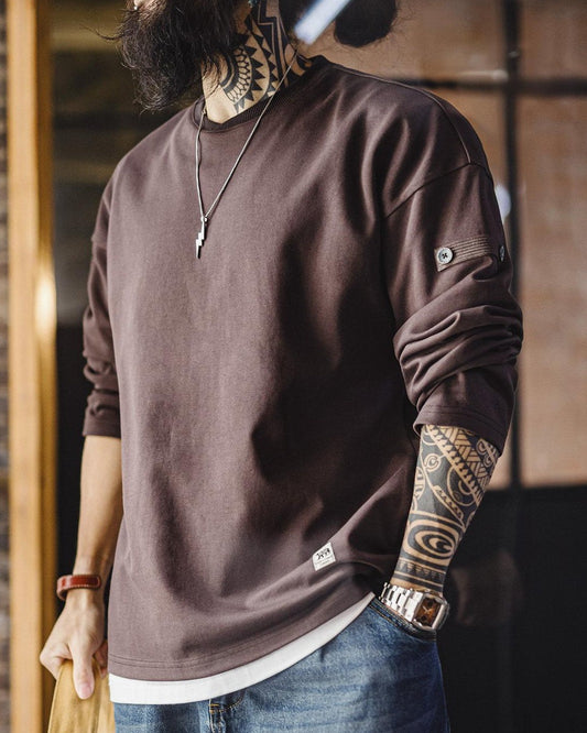 マッコール スリーブボタン クルーネック ロングスリーブ 2530