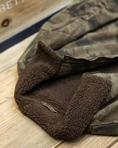 アタスカデロ ボアカラーカモ柄ボンバージャケット 2382