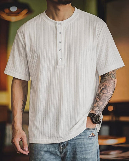 ワイマー ヘンリーネックショートスリーブTシャツ 2738