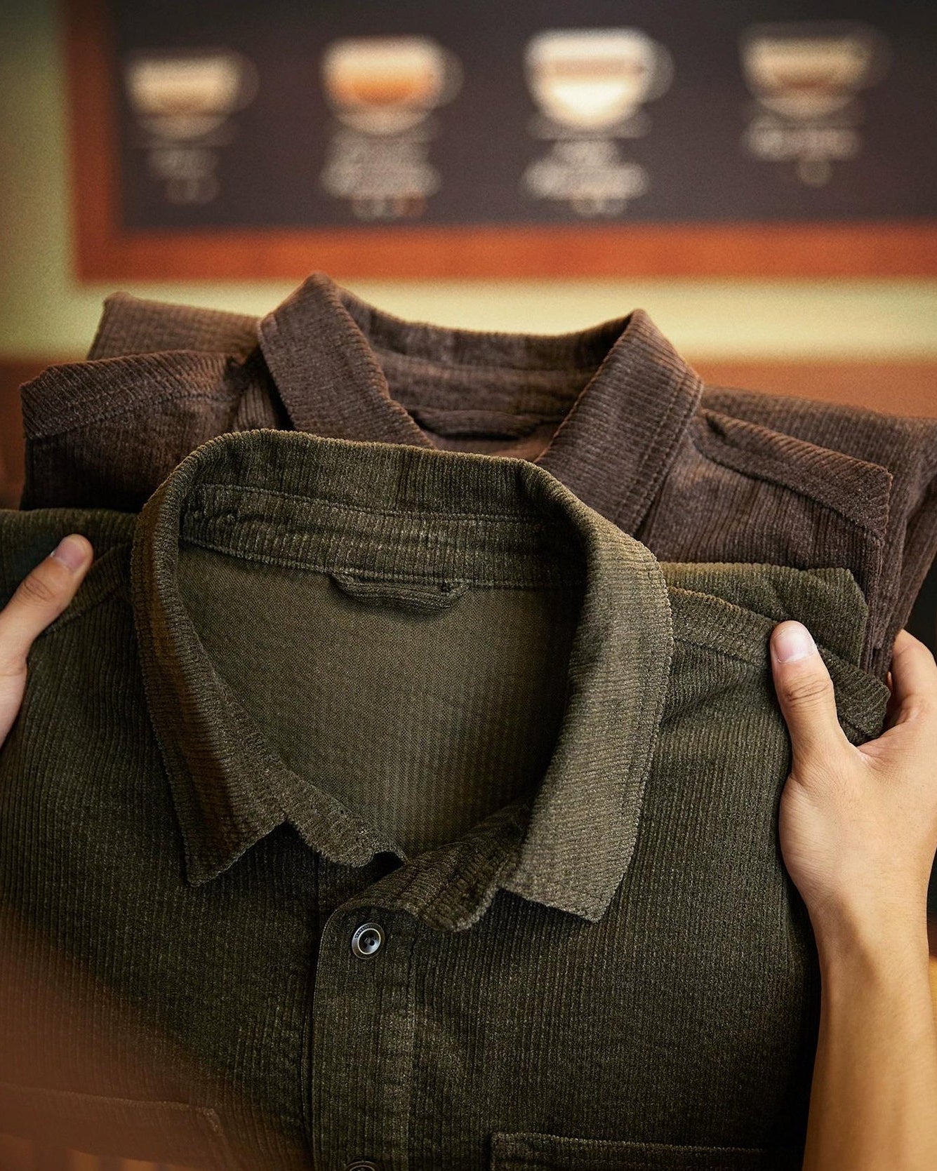 マッカレン コーデュロイダブルポケットレギュラーカラーシャツ 2332