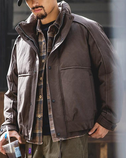 ジョンソンシティ 切替ハイネックワイドブルゾン 2418