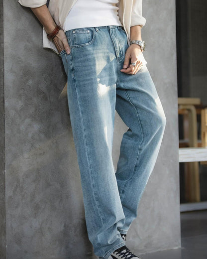 ユカイア ルーズストレートデニムパンツ 2498