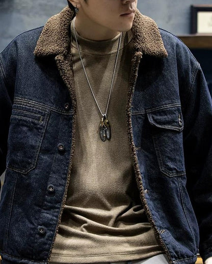 デルレイビーチ ダブルポケット裏ボアデニムジャケット 2357