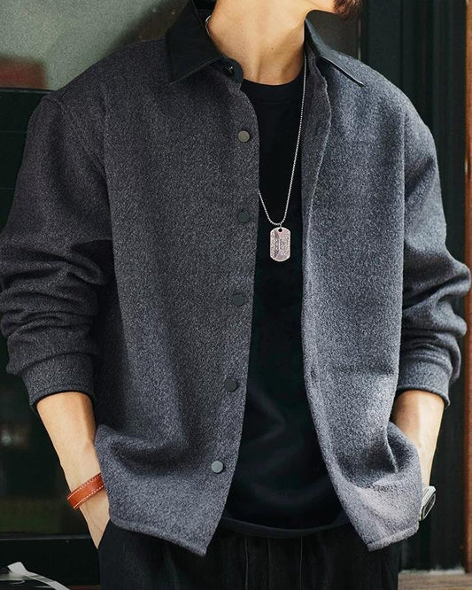 ローラ レザーカラーメルトンシャツブルゾン 2401