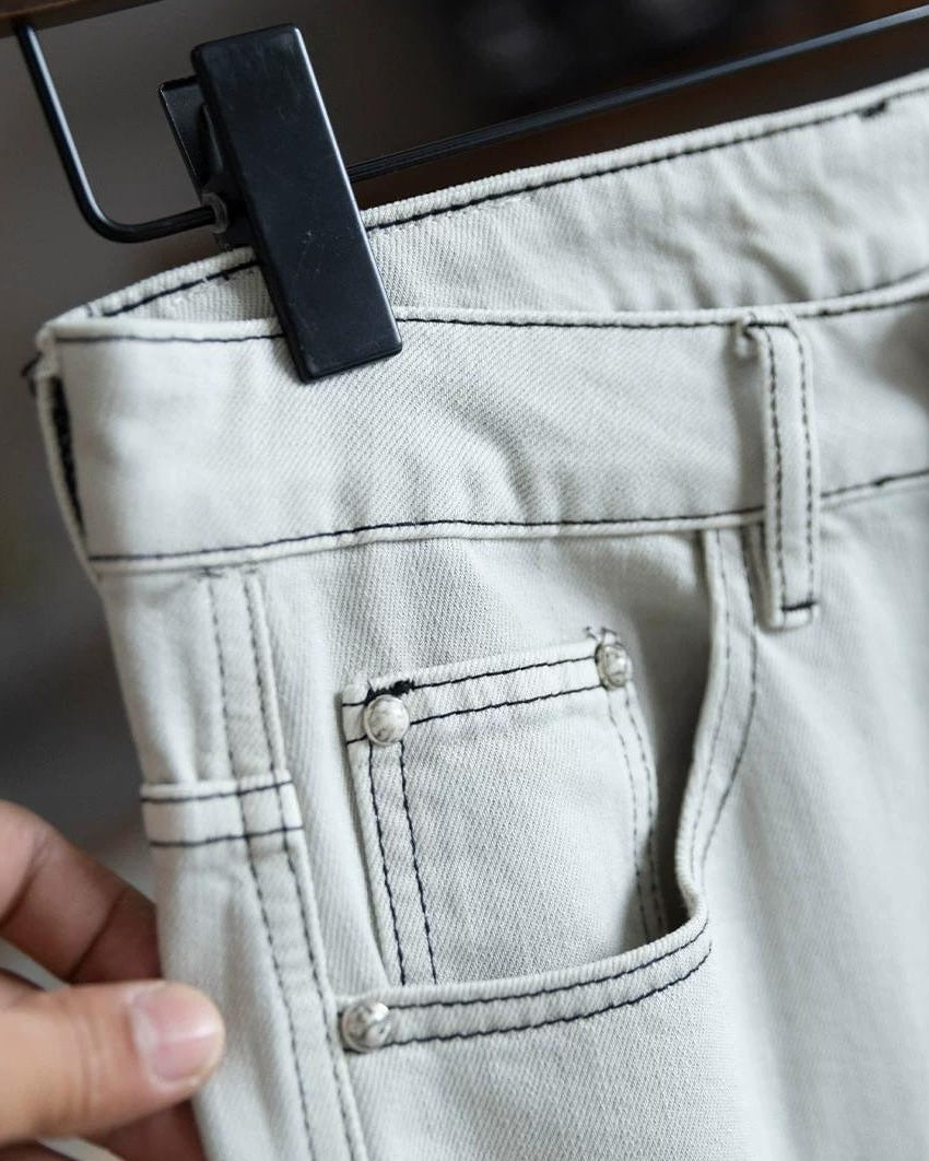 ソルドートナ ルーズストレートステッチワークパンツ 2503