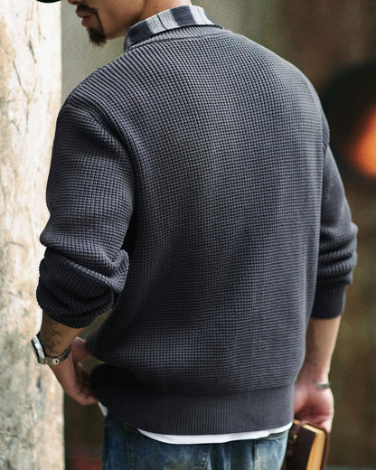 ナンタケット ドッキングシャツワッフルニット 2304