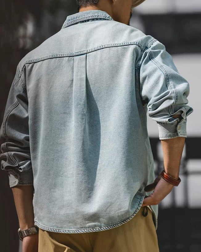 ハーバー スナップボタンボックスワークシャツ 2477