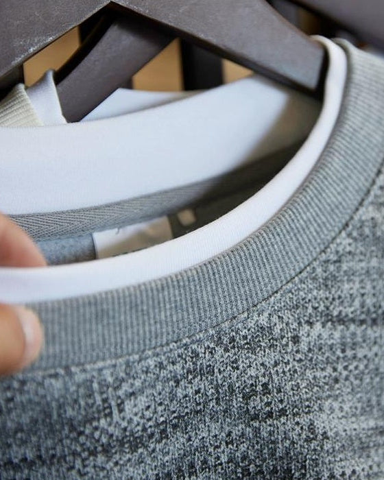 エルコ ヘザーテクスチャーニットスウェット 2321