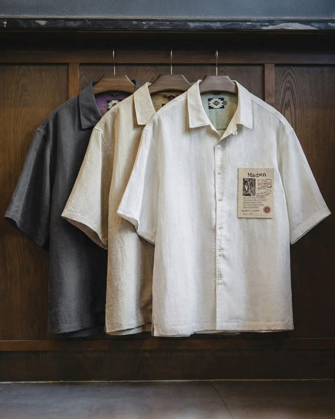 デルフォス ベーシックオープンカラーシャツ 2849