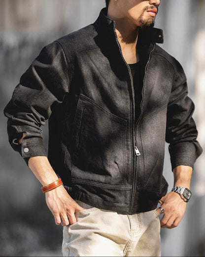 エイケン スタンドシングルフルジップブルゾン 2494