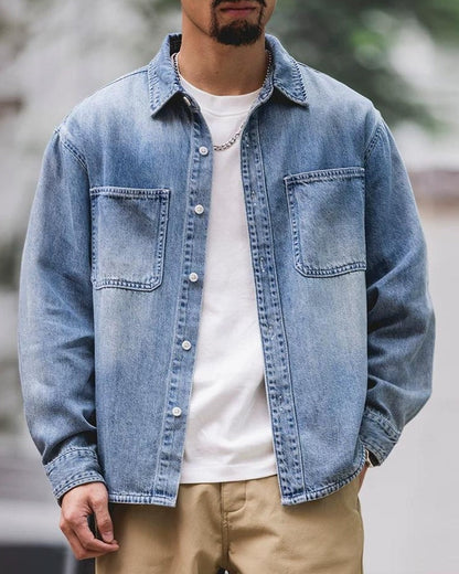 ミッチェル ルーズフィットダブルポケットデニムシャツ 2481